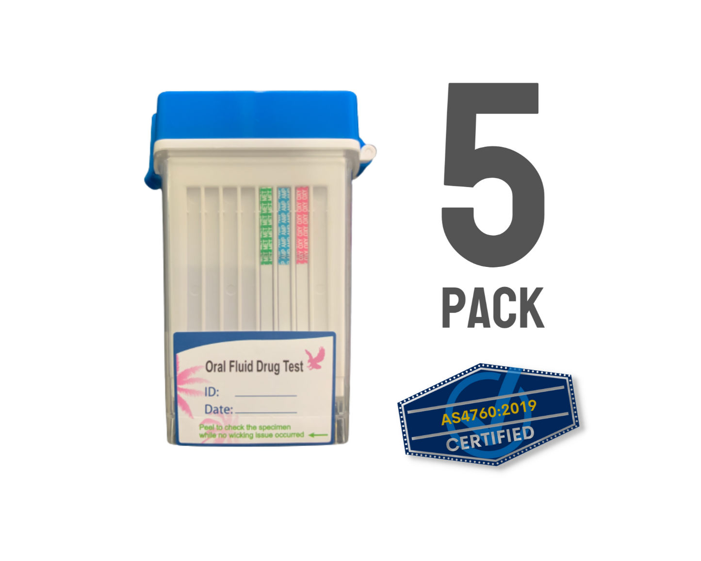 Oral Maxi Check 7 Saliva Drug Test Pack of 5