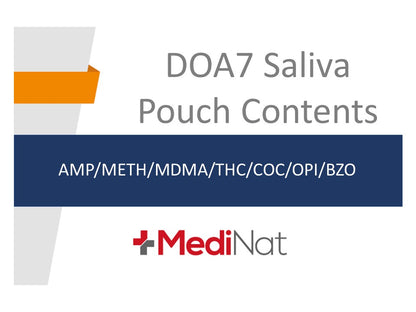 DOA 7 Saliva Drug Test (Box of 25)