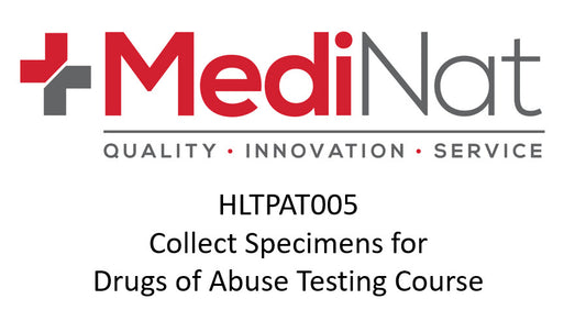 Medinat Logo HLTPAT005 Collect specimens for drugs of abuse testing course